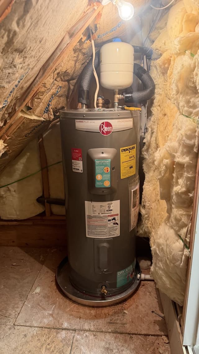 Attic Water Heater Replacement in Austin — after