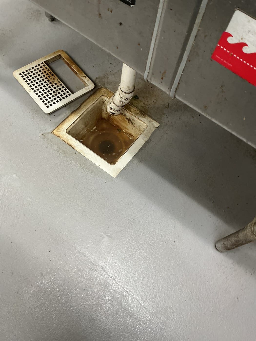 Standing Water in a Commercial Kitchen Floor Drain — Cleared in Austin — social image