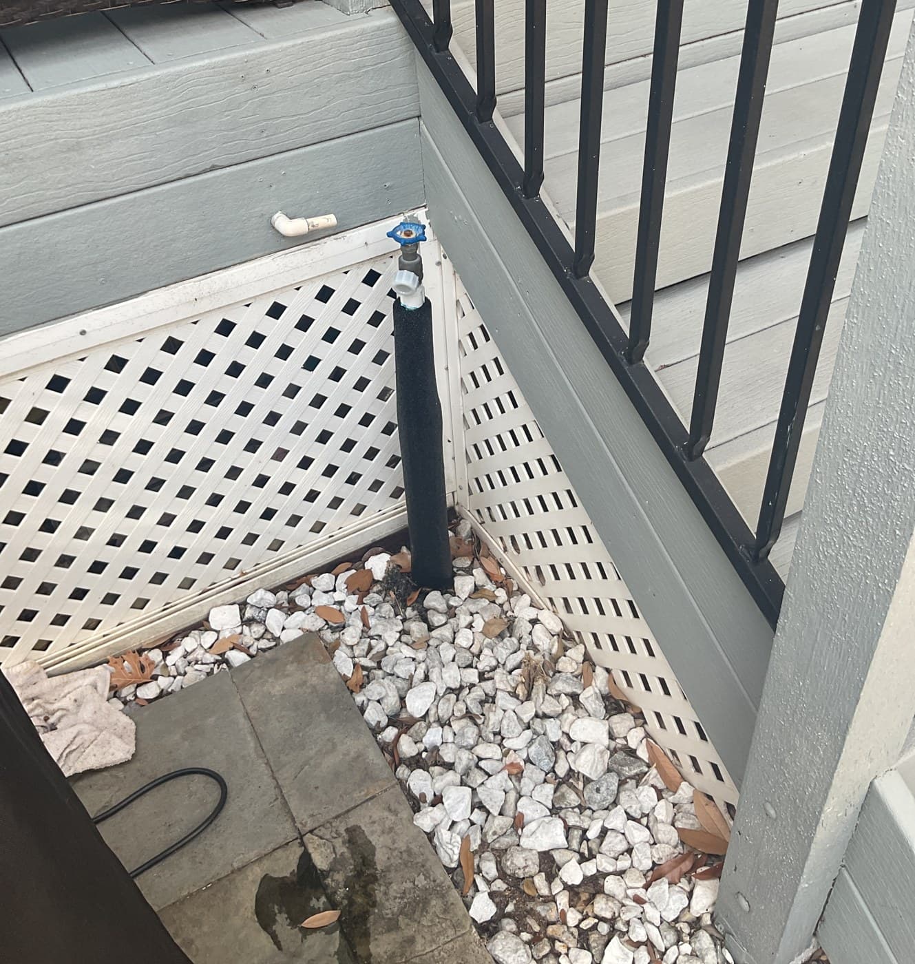 A Leaking Hose Bibb Caught on a VIP Visit in Austin — social image